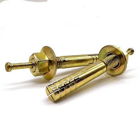 Boltsandnuts.Com 3-1/2 in L, Steel Zinc Yellow, 50 PK 37C350PDEAZY-50